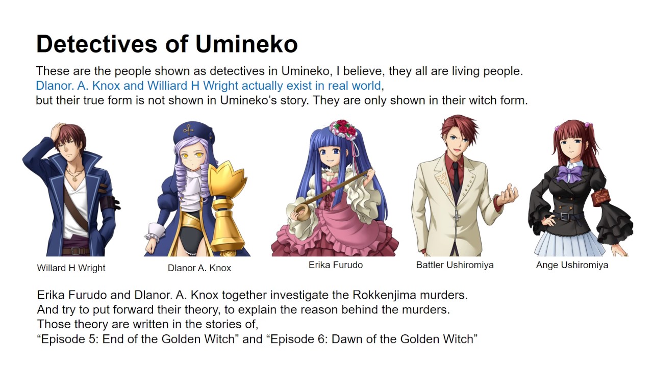 Umineko's Meta-World Explained - Truth of Umineko no Naku Koro ni