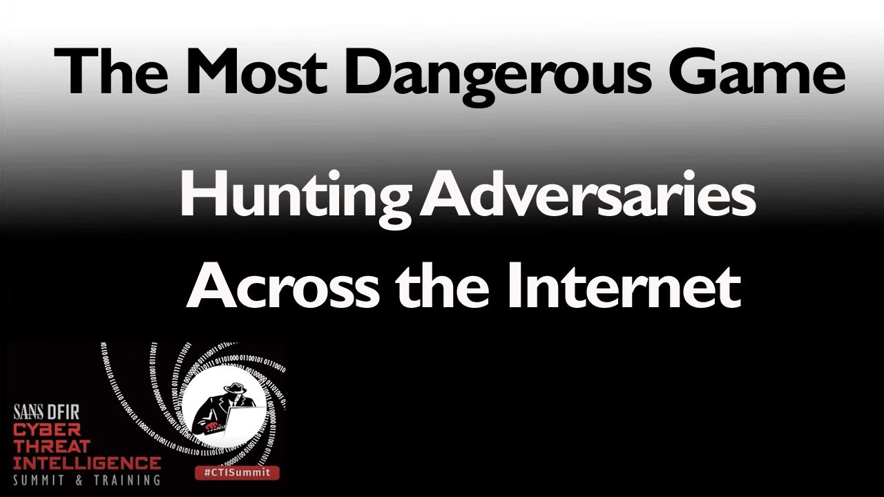 The Most Dangerous Game Hunting Adversaries Across the Internet