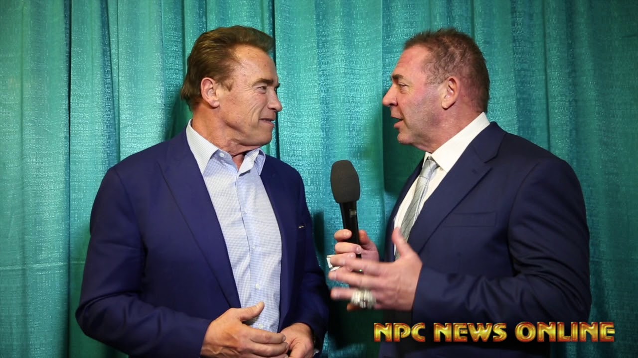 Arnold Schwarzenegger Interviewed By Tony Doherty At the 2018 Arnold Classic For NPCNEWSONLINE.com