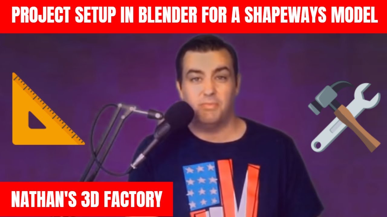 Project Setup in Blender for a Shapeways Model | Nathan’s 3D Factory