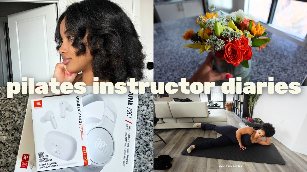 Days in My Life as a Pilates Instructor | Self Care, New Hair, Mat Workout, & Romanticizing Life 🌷