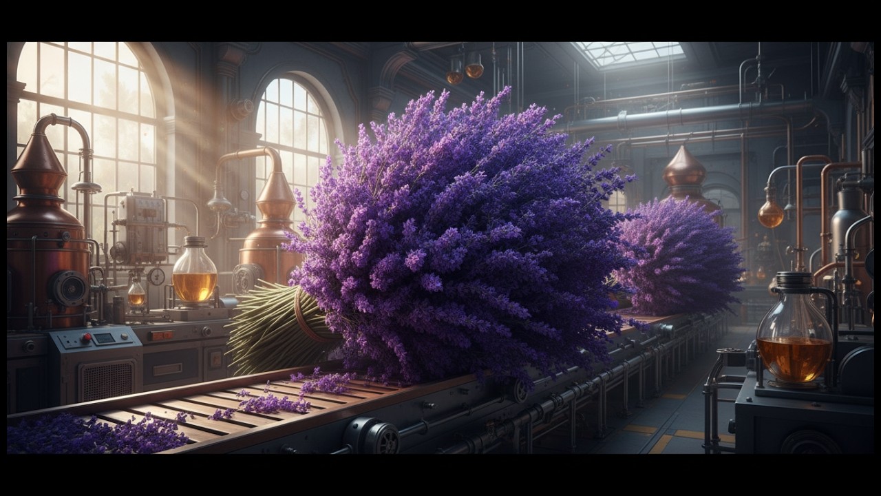 See the process of making French perfume from jasmine flowers, modern machinery, and factory.
