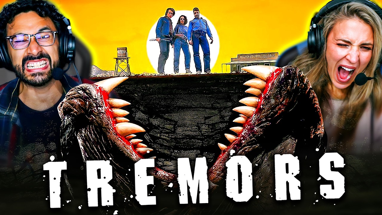 TREMORS (1990) IS A MONSTROUSLY GOOD TIME!! MOVIE REACTION!! Kevin Bacon | Reba McEntire | Graboids
