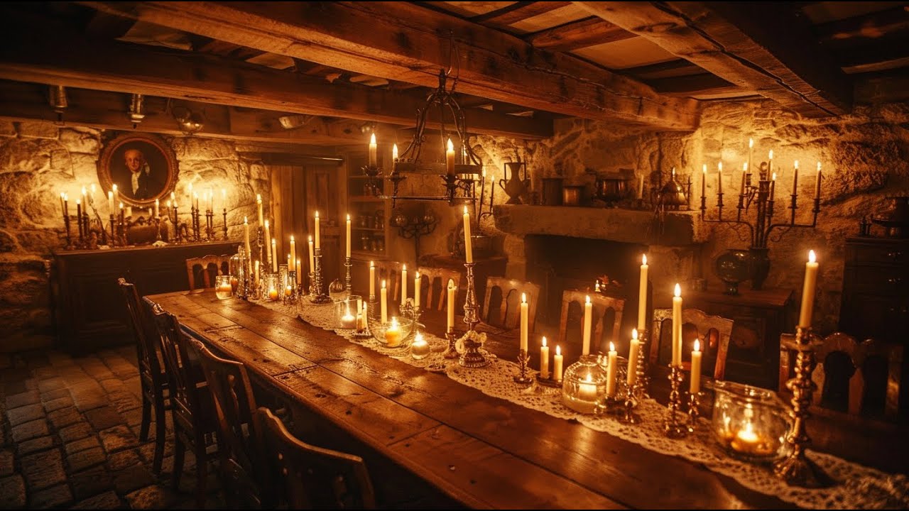 8 Hours of Silent Cozy Candlelight Ambience Ambient Loop – Fireplace Glow