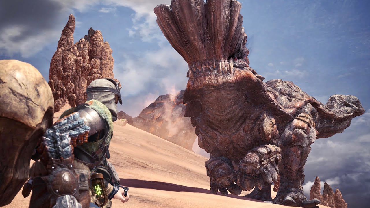 Monster Hunter World: Barroth Boss Fight #4 (Solo / Hammer)