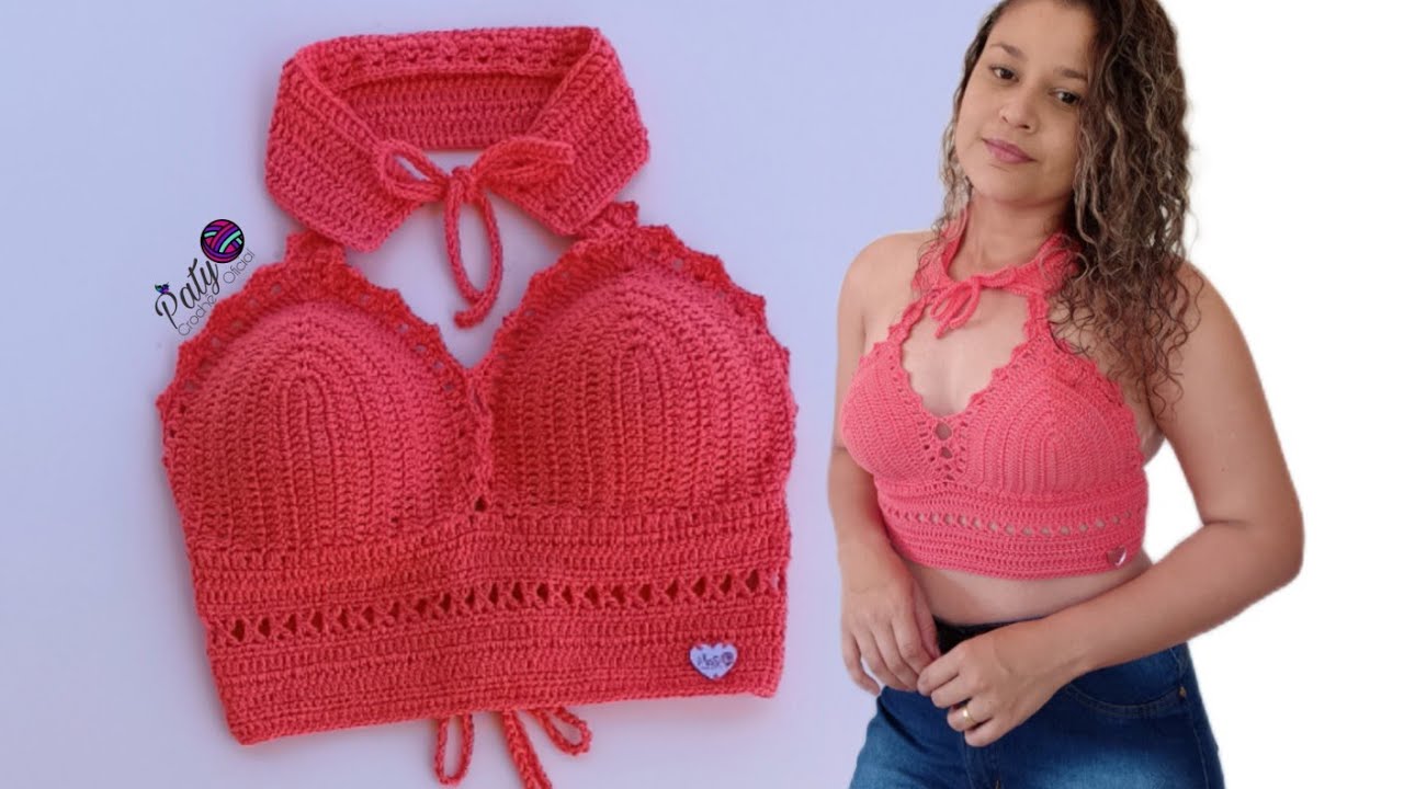 Cropped de Crochê Paty (NOVA VERSÃO)