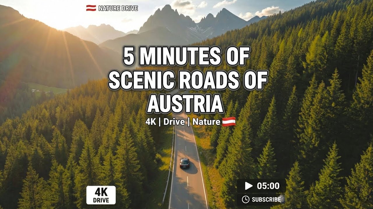 4K |  Beautiful Scenic Roads in Austria 🇦🇹 | 4K | Drive | Nature