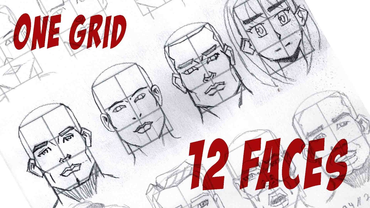 One Face Grid Creates 12 Different Faces