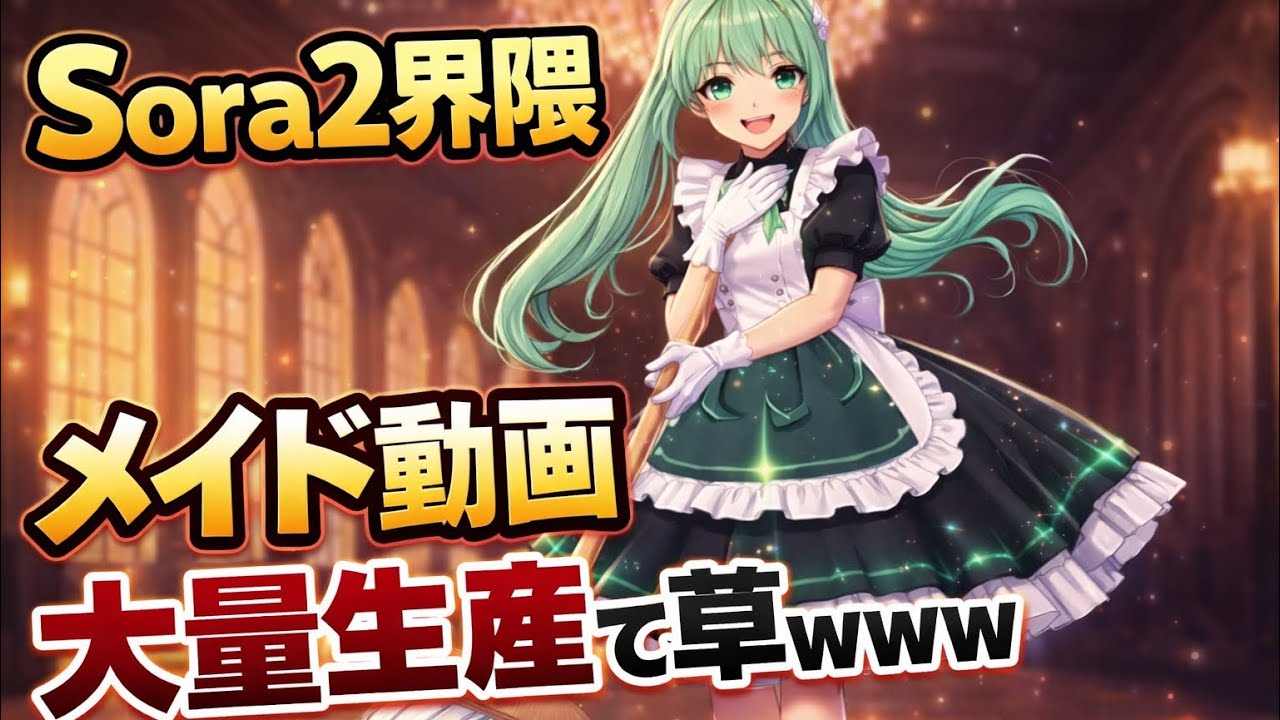 【ミュージカルデモ】メイド動画を作ったらSora2界隈でメイド動画が大量生産で草