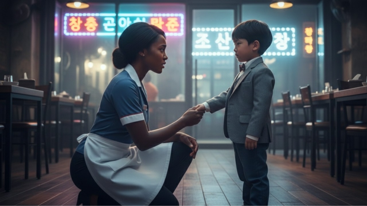 Can You Walk Me Home?” — A Black Waitress Helps a Lost Boy, Unaware He’s a Korean Mafia Boss’s Son