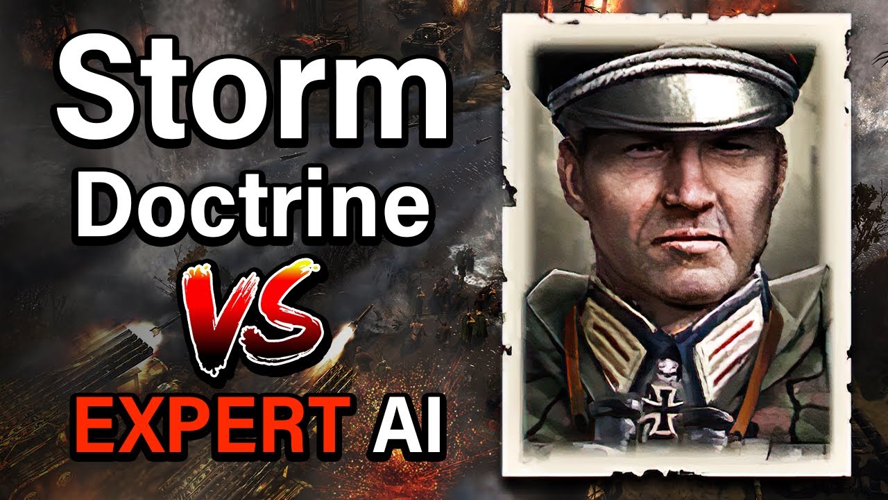 Storm Doctrine vs. Expert AI - Company of Heroes 2 (no squad loss)