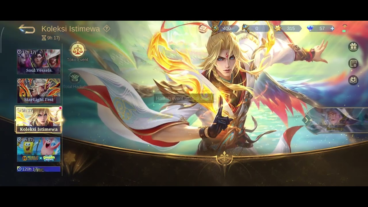 Gacha diskon harian ke 21 pada event star light fests 