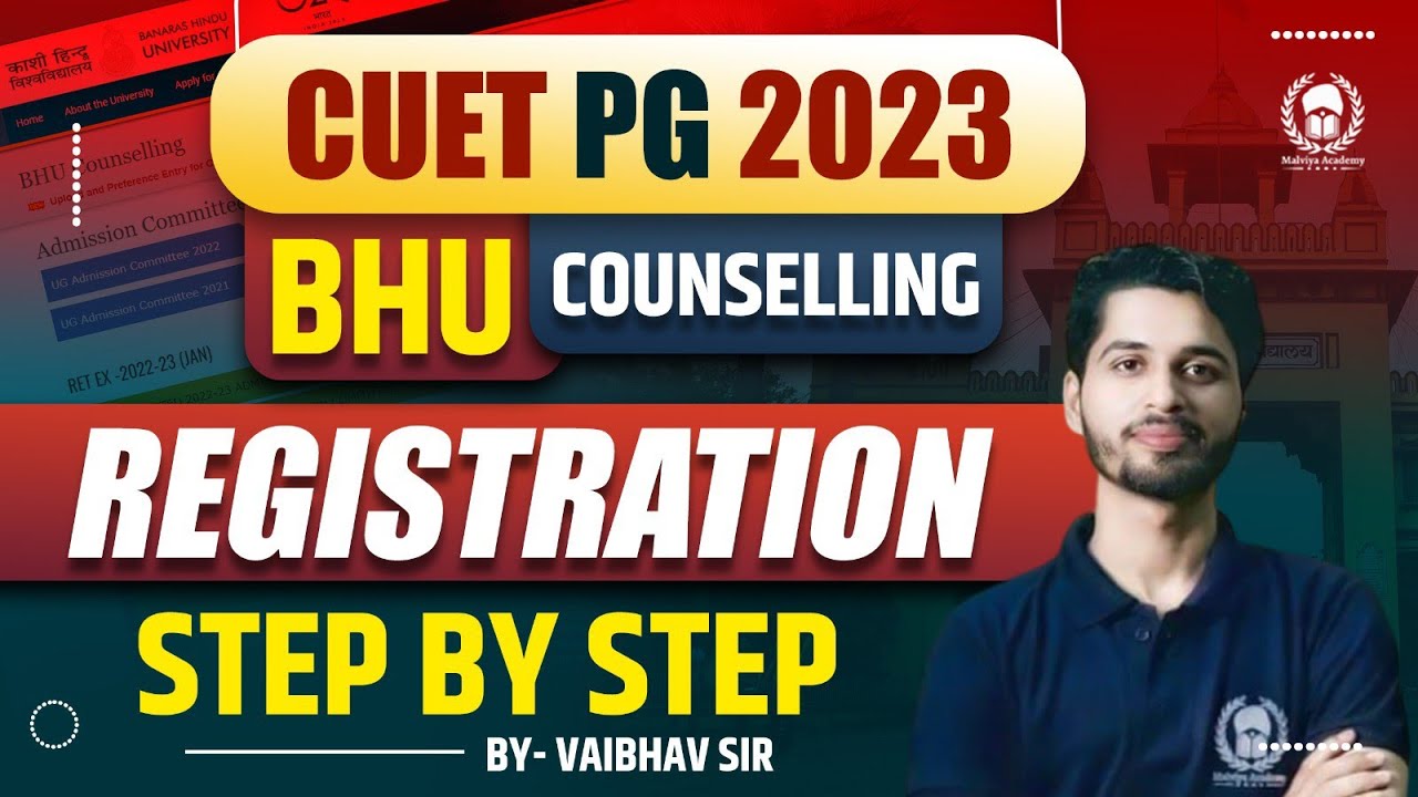 BHU PG 2023 registration process step by step | BHU PG Counselling 2023 | Vaibhav Sir