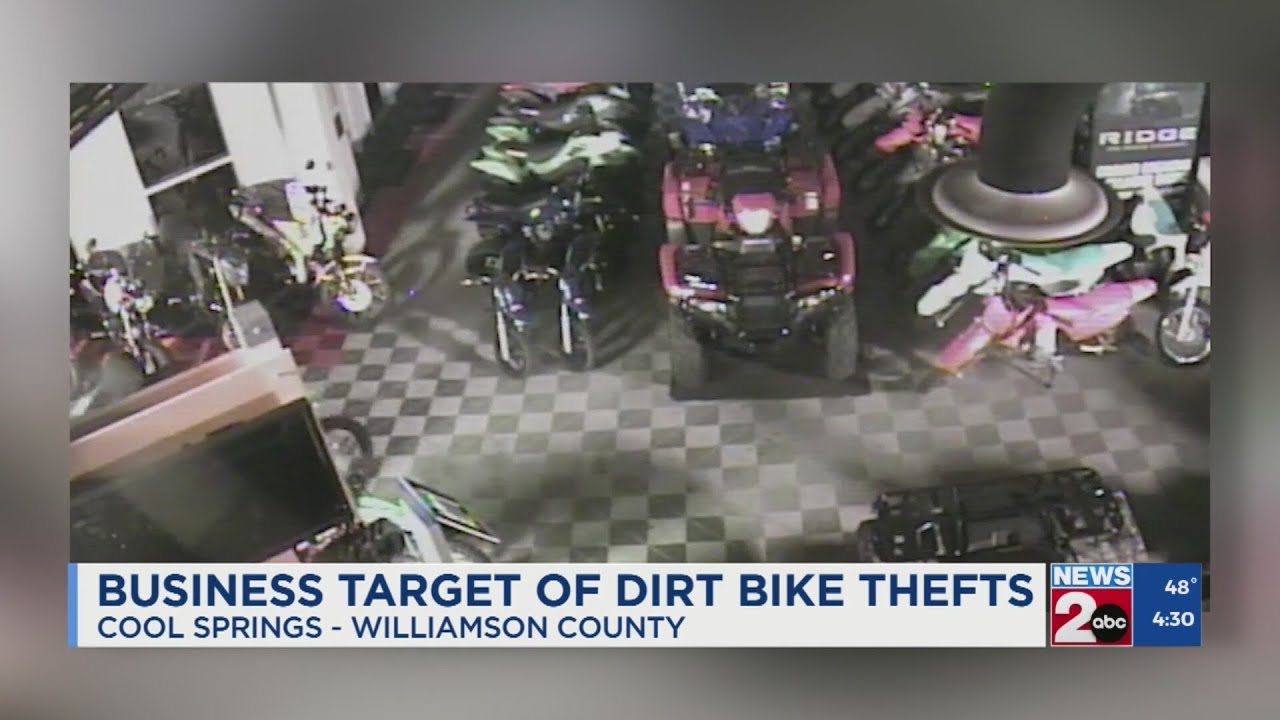 Williamson County business target of dirt bike thefts