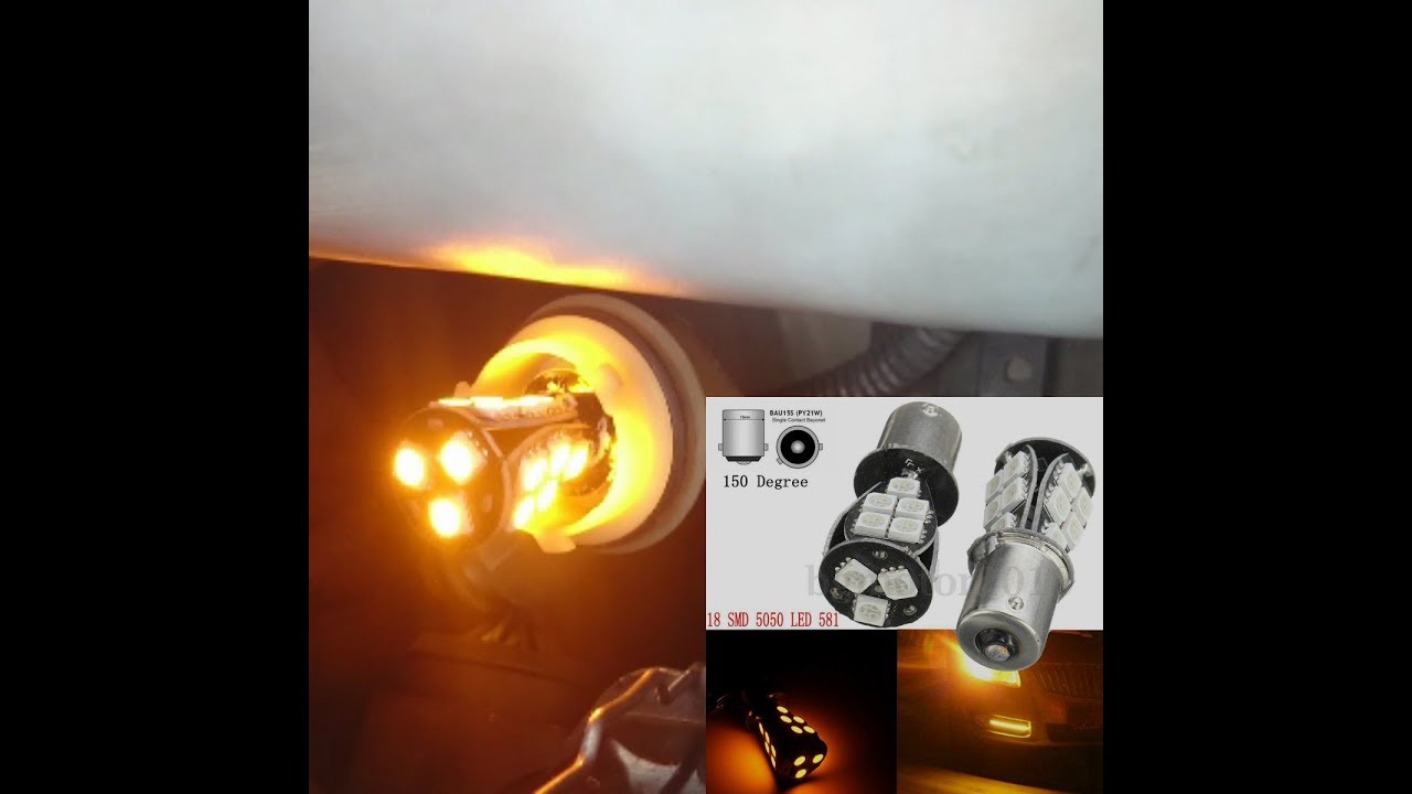 Super Bright LED PY21W Bulb Turn Signal Light Review