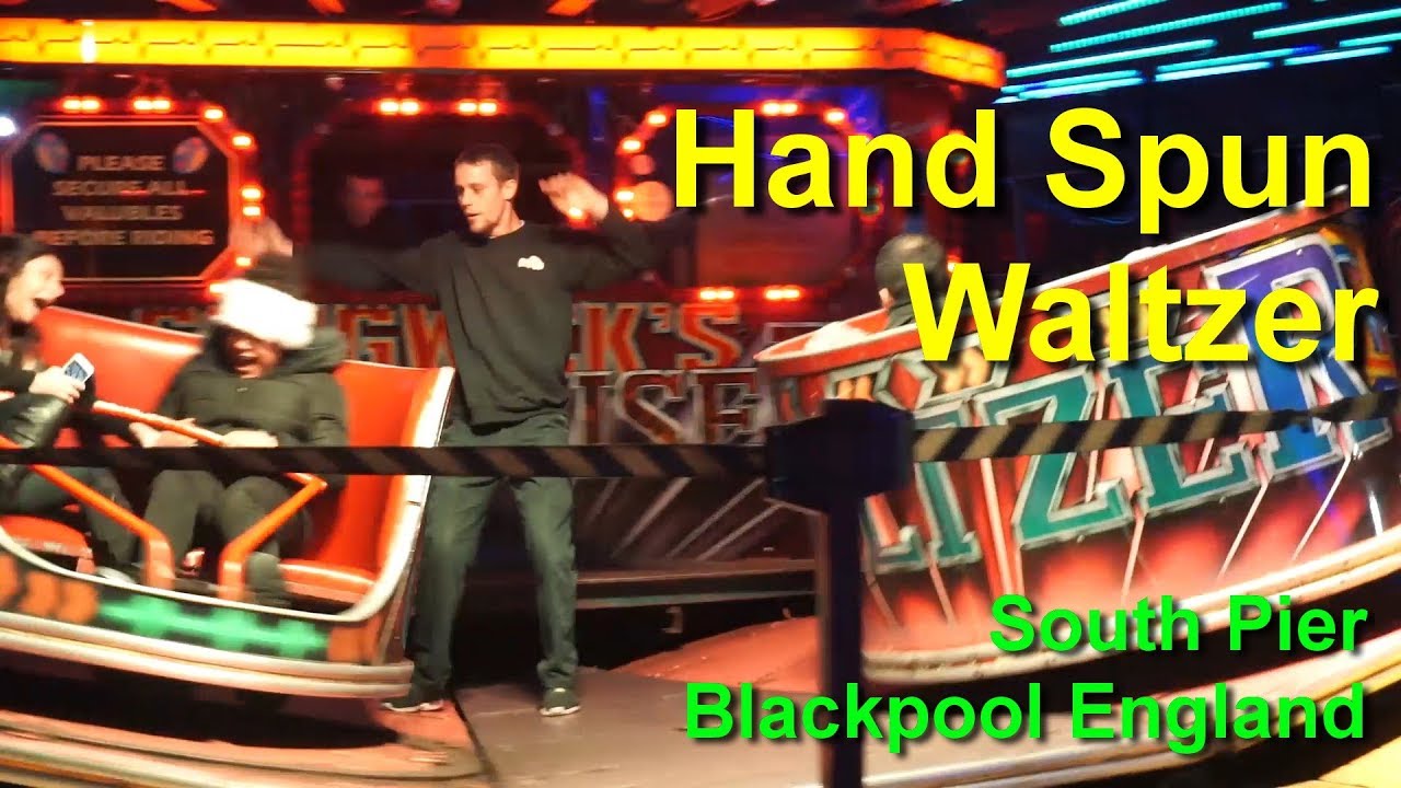Hell Raiser Waltzer Insane Flat Ride Blackpool South Pier England Off Ride and On Ride POV