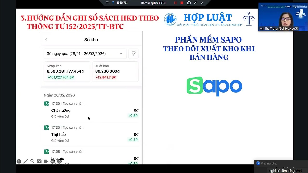 6.3.2026 - THỰC HÀNH GHI SỔ KẾ TOÁN & KÊ KHAI THUẾ ĐÚNG QUY ĐỊNH