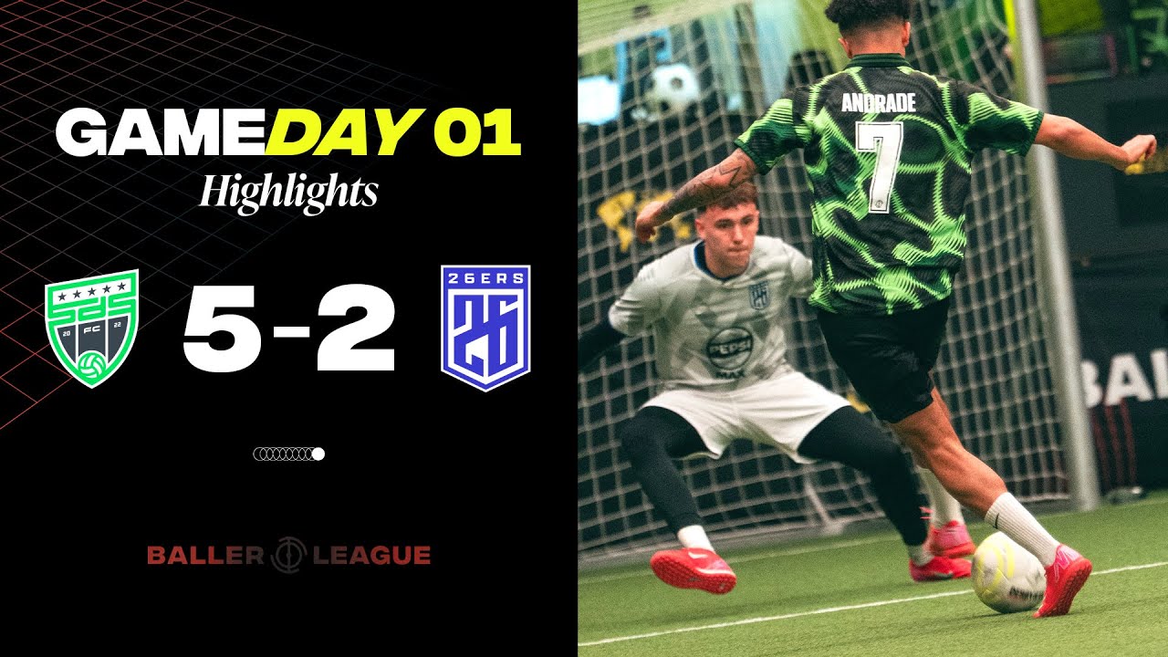 Sharky's GREEN ARMY | SDS FC 5-2 26ers | Baller League UK MD1 Highlights