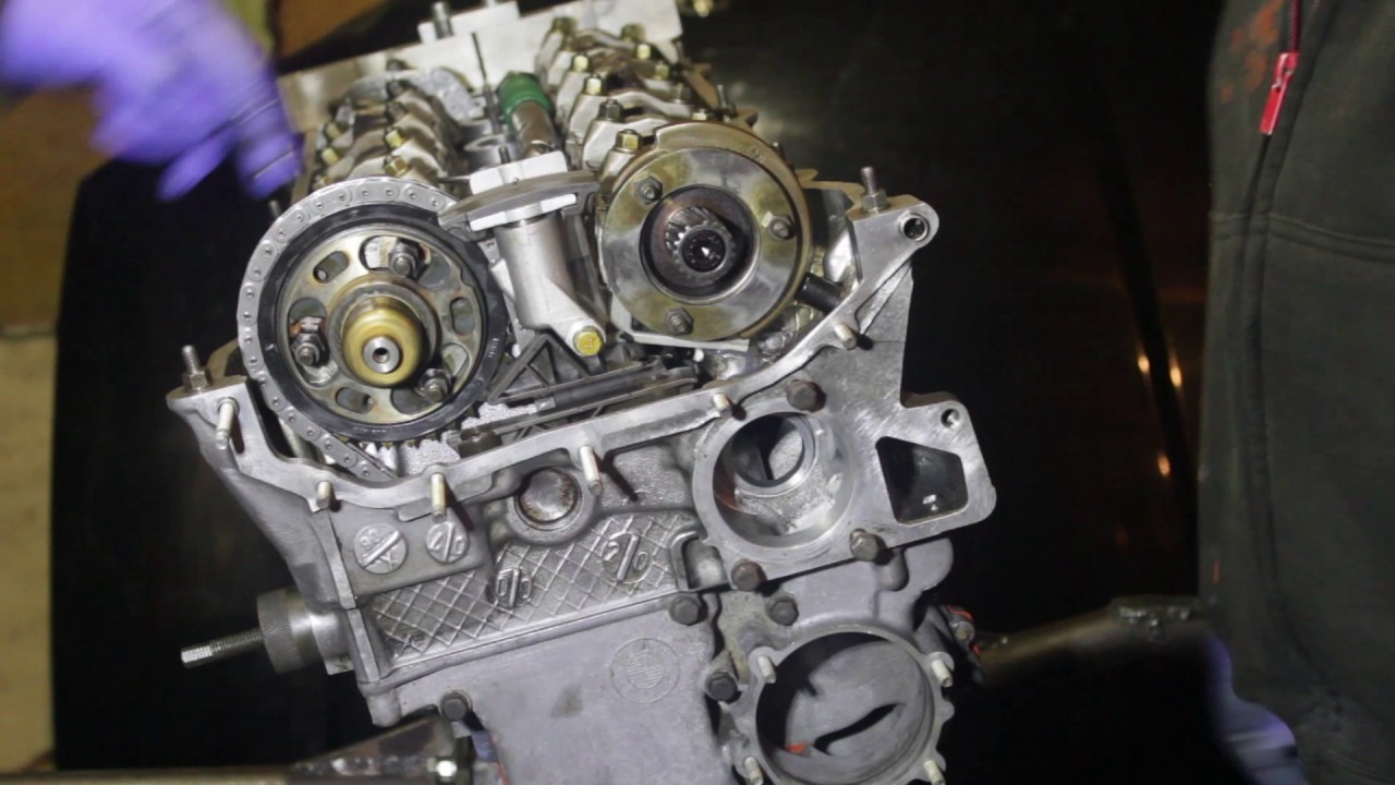 Сборка механизма ГРМ, регулировка фаз BMW M54 Timing mechanism assembly, phase adjustment BMW M54