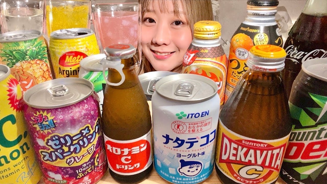ASMR Разные японские напитки【русские субтитры】【Mukbang/ Eating Sounds】