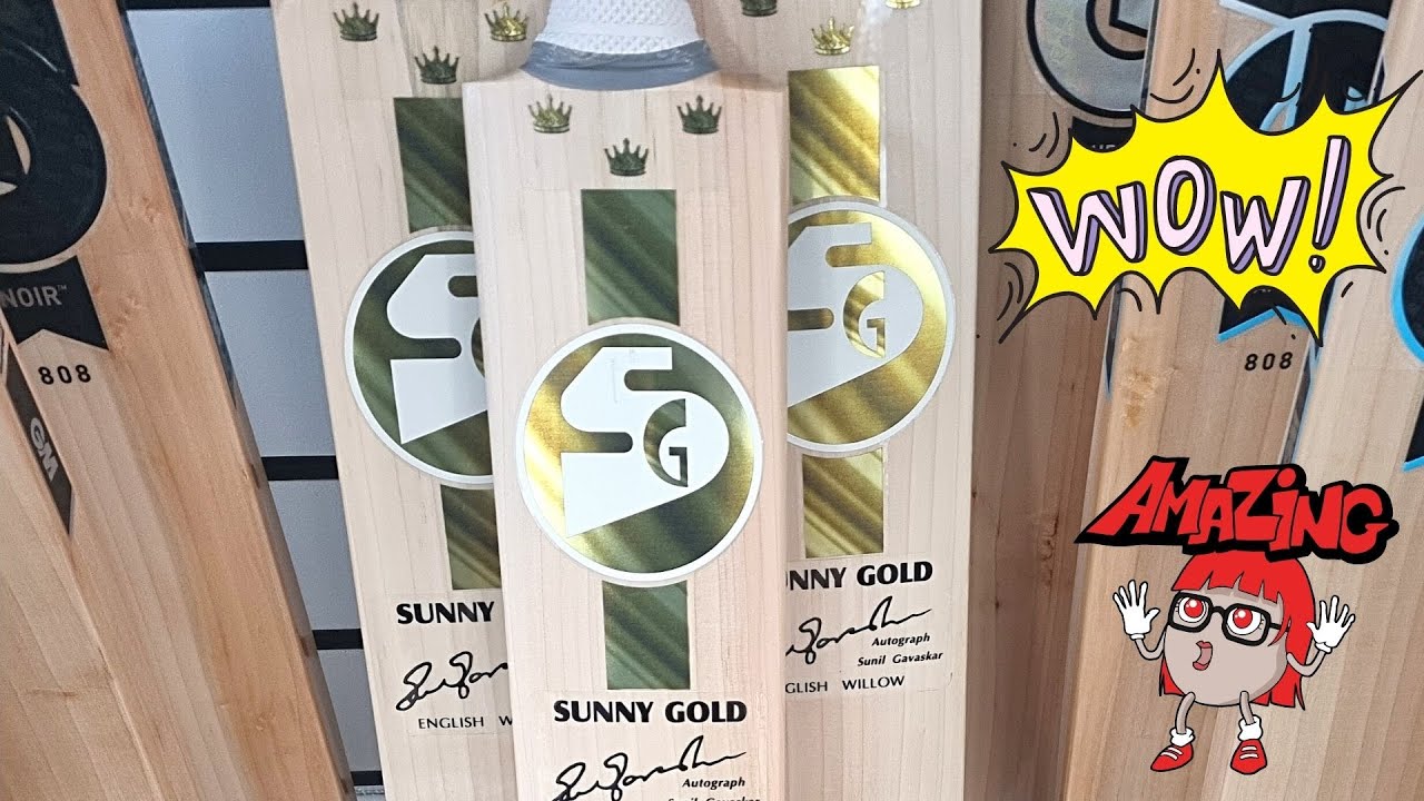 NEW SG SUNNY GOLD CRICKET BAT REVIEW