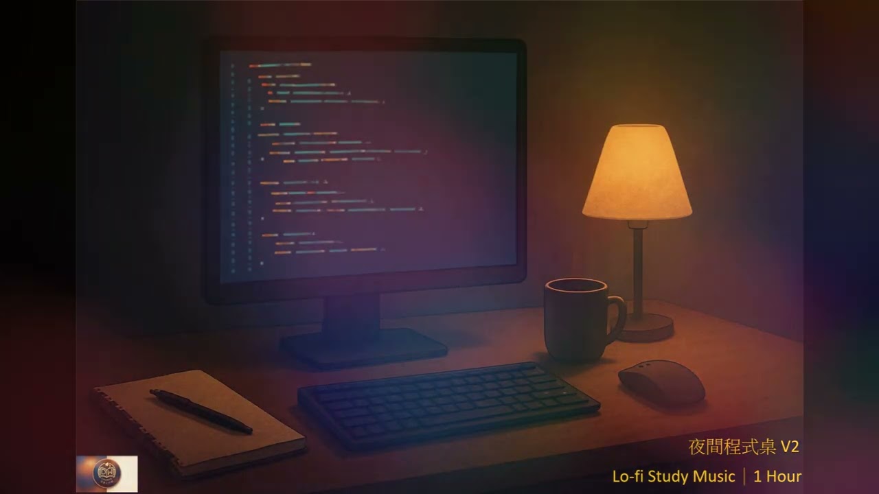 夜間程式桌：一小時 Coding／深夜專注 Lo-fi 音樂｜Night Coding Desk V2: 1 Hour Lo-fi for Programmers & Deep Focus