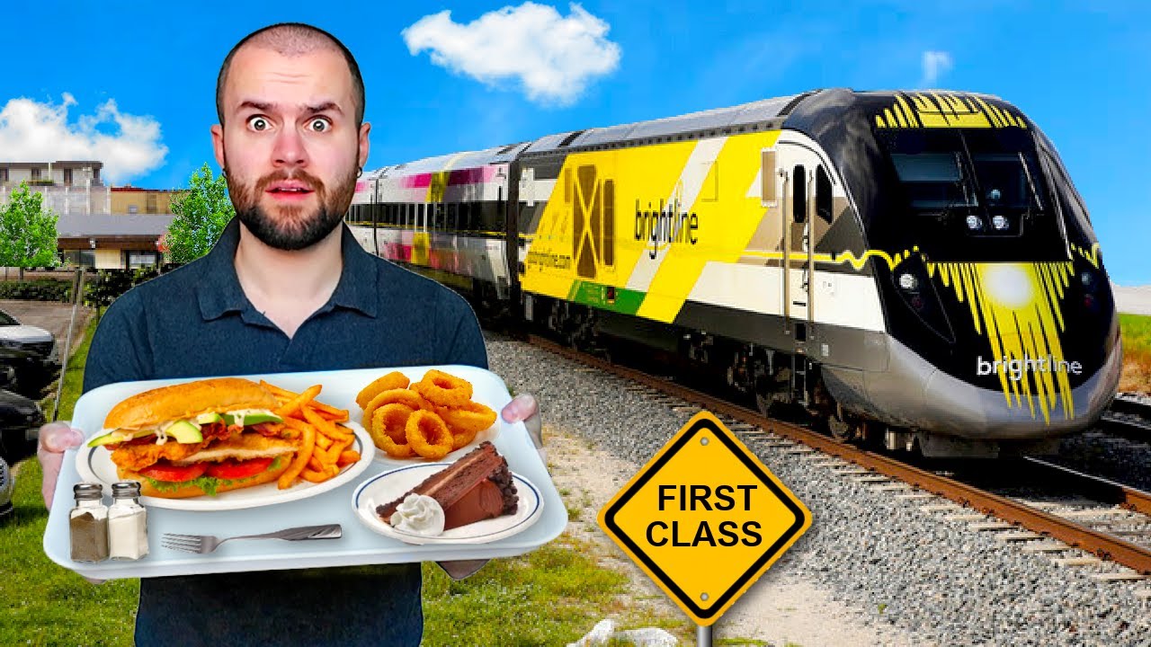 I went on a First Class Train just for the food ($300 Brightline Experience)