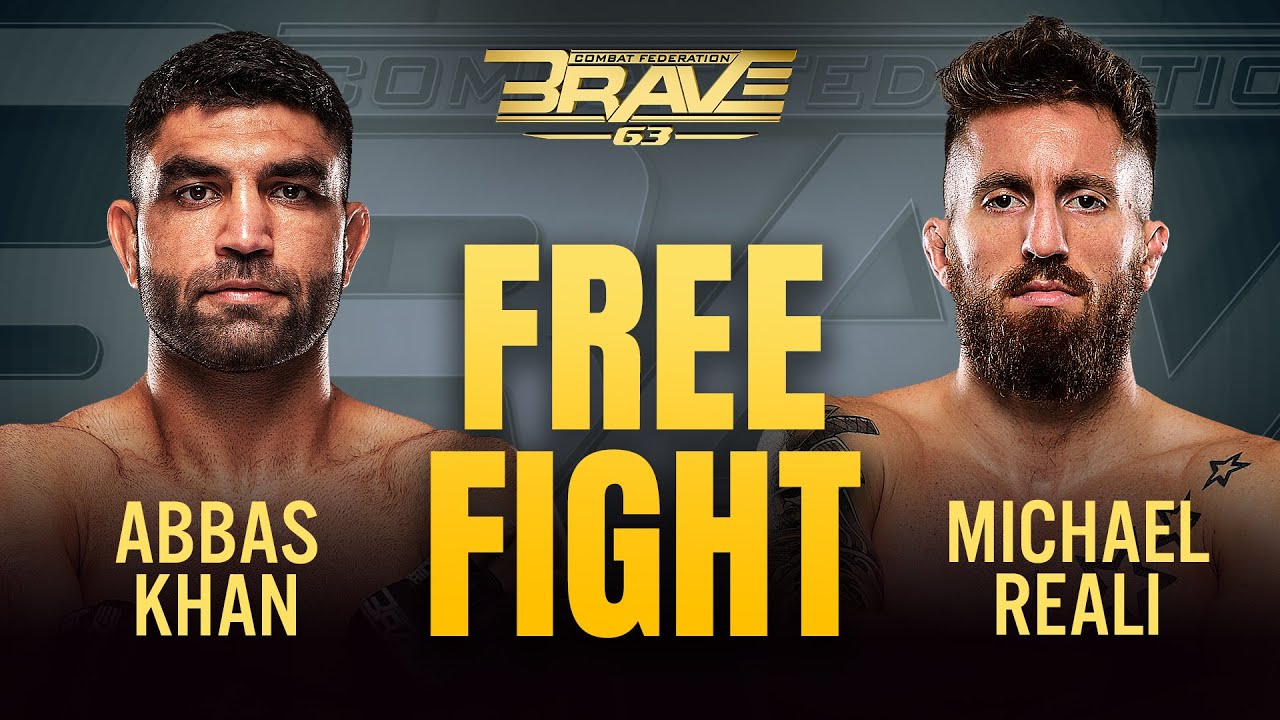 Abbas Khan vs Michael Reali | FREE MMA Fight | BRAVE CF 63