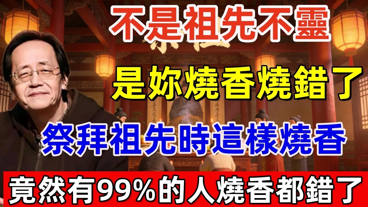 不是祖先不靈，是妳燒香燒錯了！祭拜祖先時這樣燒香！難怪祖先不保佑妳！竟然有99%的人燒香都錯了！#佛缘#风水  #佛教 #命理 #横财 #易经 #佛法 #佛陀 #佛學#运势 #因果#偏财
