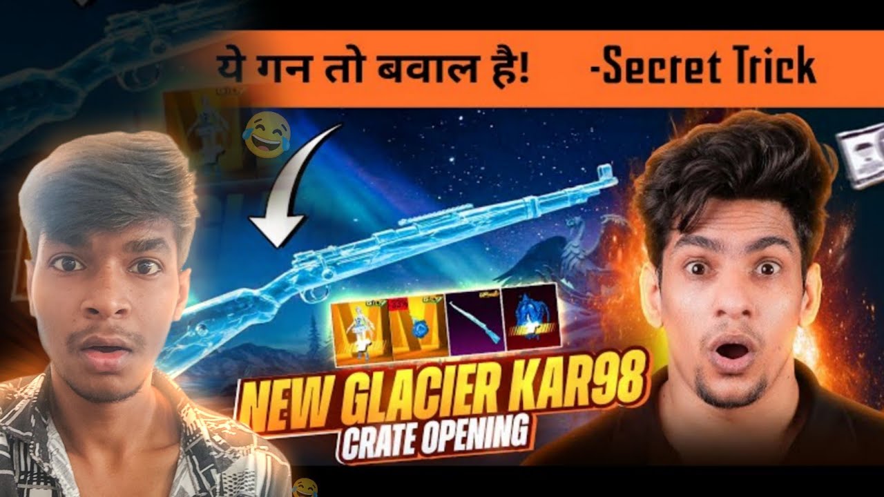 🔥New Record Breaking Crate Opening of Glacier KAR 98 and Ultimate Suit in BGMI🔱