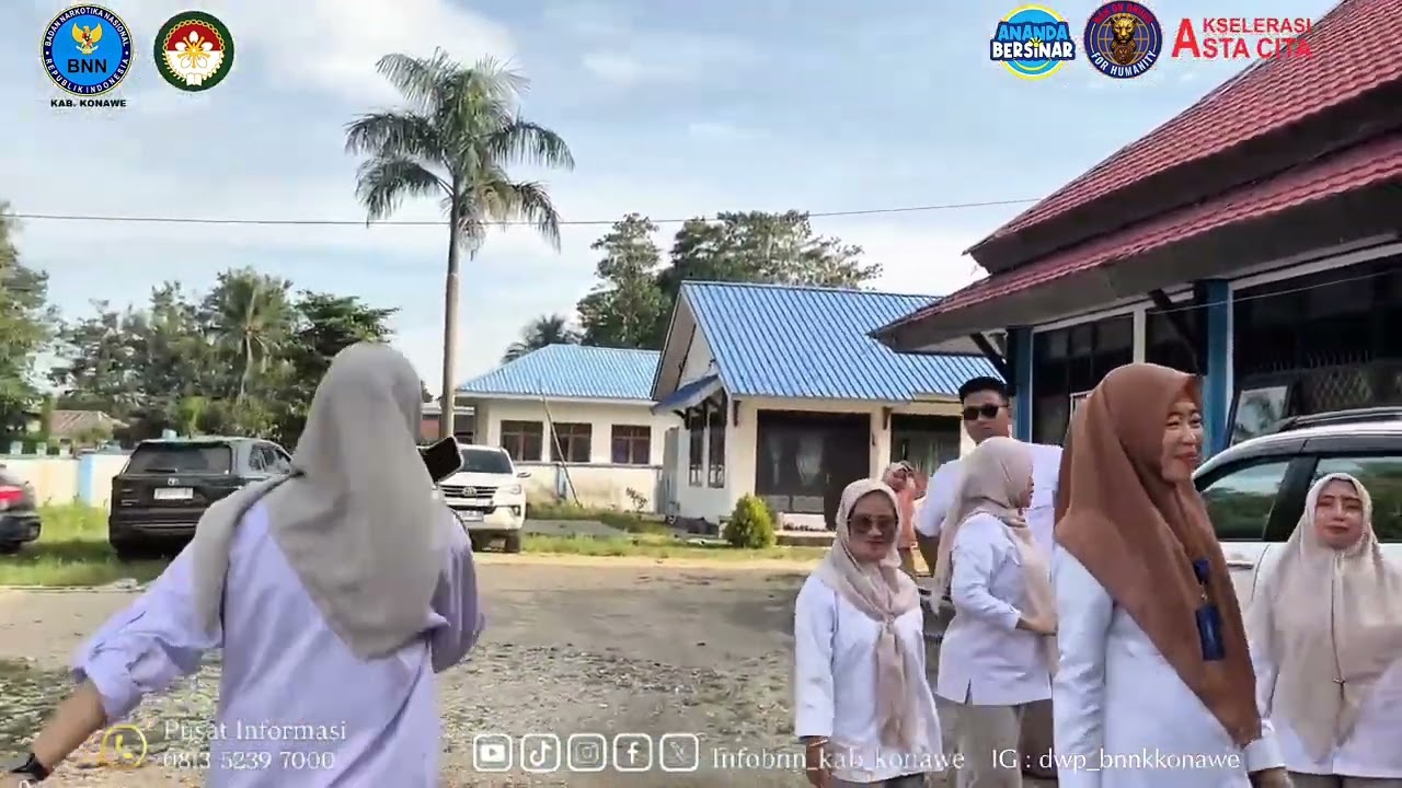 Pembagian takjil bersama DWP BNNK Konawe di lanjutkan dengan buka bersama staff BNNK Konawe 