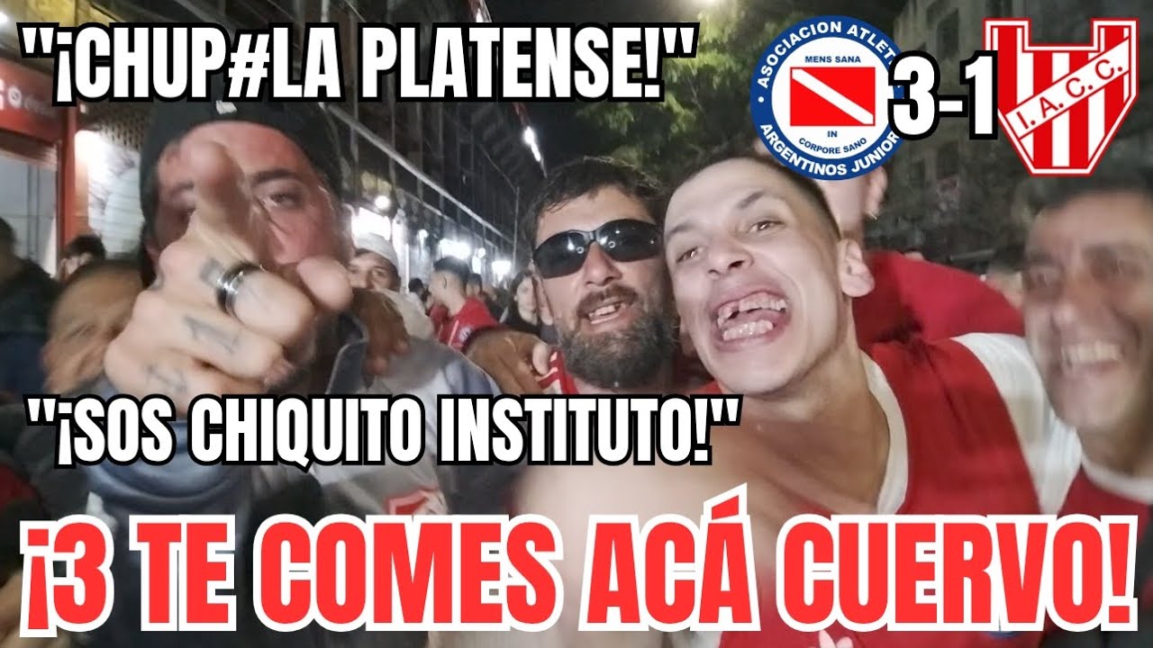 ¡REACCIÓN CON LOS HINCHAS ARGENTINOS Jrs 3-1 INSTITUTO! 8vos Liga Profesional