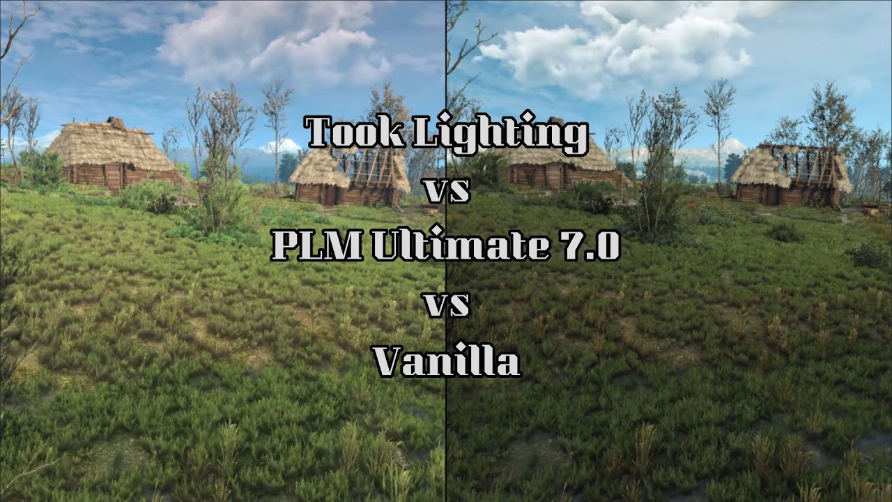The Witcher 3: Wild Hunt | Took Lighting vs PLM Ultimate 7.0 vs Vanilla | Lighting mods Comparison