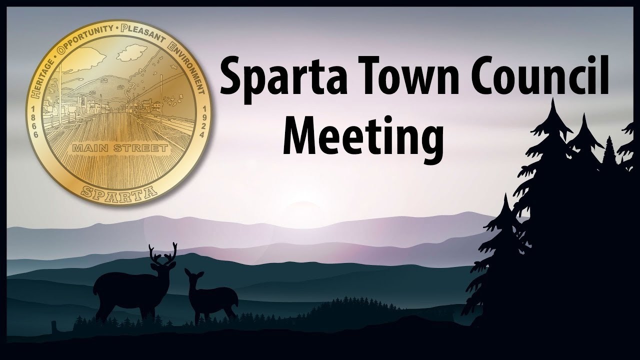 Sparta Town Council Meeting, March 1, 2022