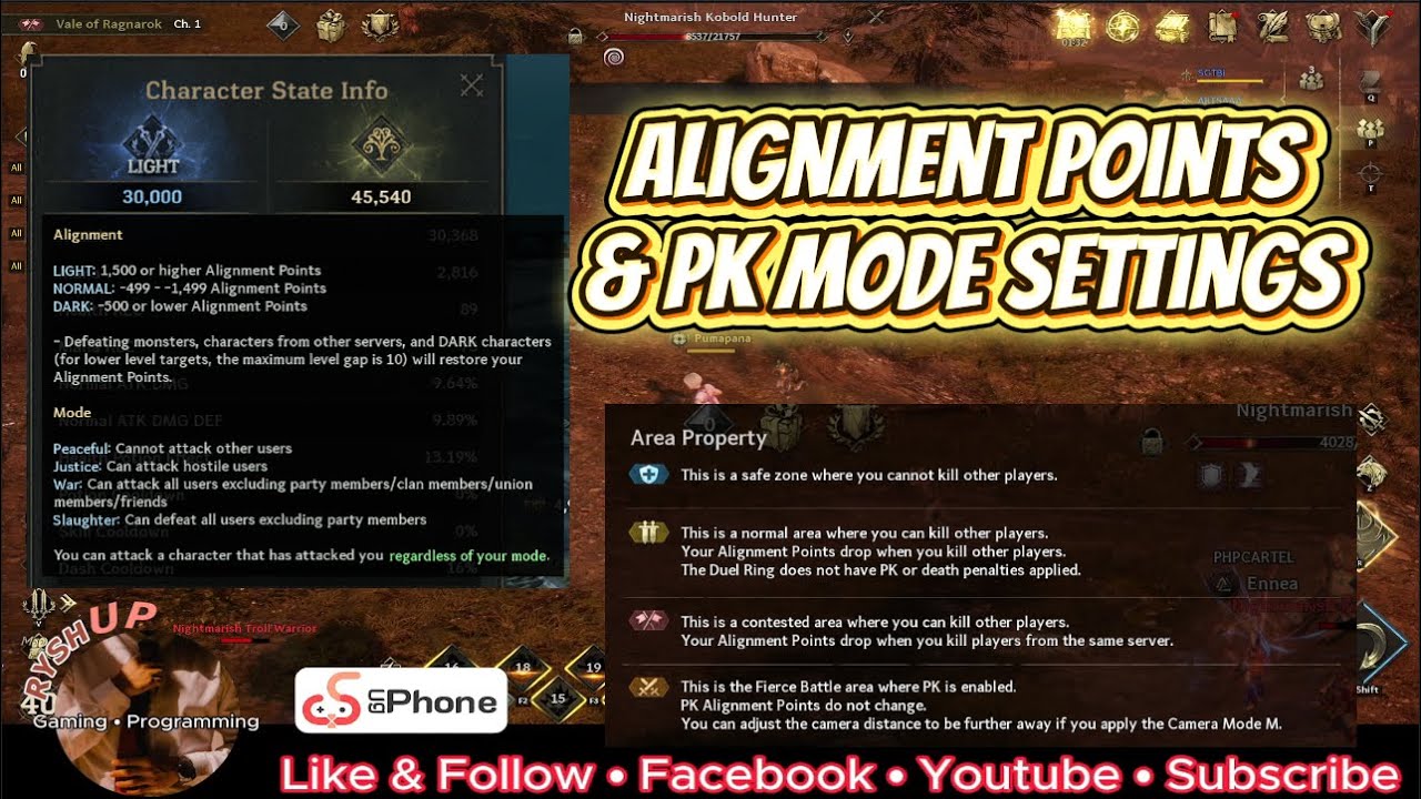 Legend of Ymir: Alignment Points & PK Mode Settings! ALAMIN MO TO BAGO BUMIRA!