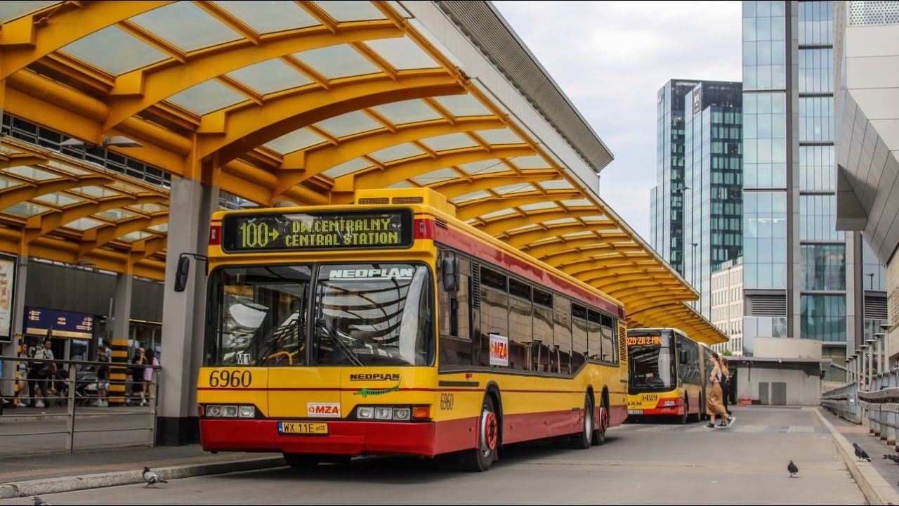 Przejazd: Neoplan N4020td #6960 MZA Warszawa - Linia 100