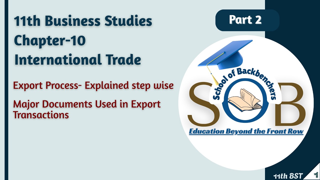 11th Business Studies Chapter 10 International Trade I Part 2 #internationaltrade #businesstudies