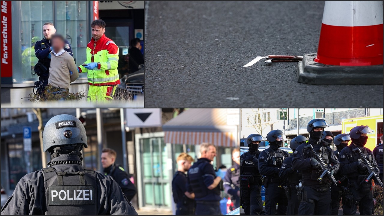 [ZWEI PERSONEN NACH MESSERSTECHEREI IN LEBENSGEFAHR | SOLINGEN] - Festnahme am Tatort -