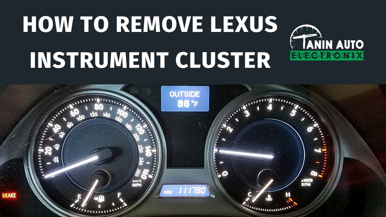 Remove 2006-2008 Lexus IS250 IS350 IS-F Instrument Cluster for Gauge Needle Light Repair | Tanin