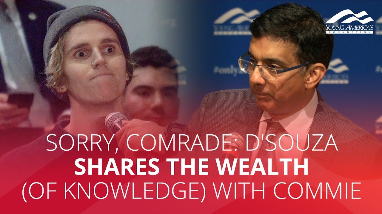 SORRY, COMRADE: D'Souza shares the wealth (of knowledge) with commie