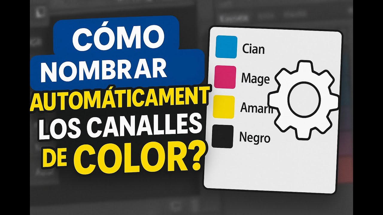 😱Como colocar los nombres a mis separaciones de color en photoshop de una manera rapida y automática