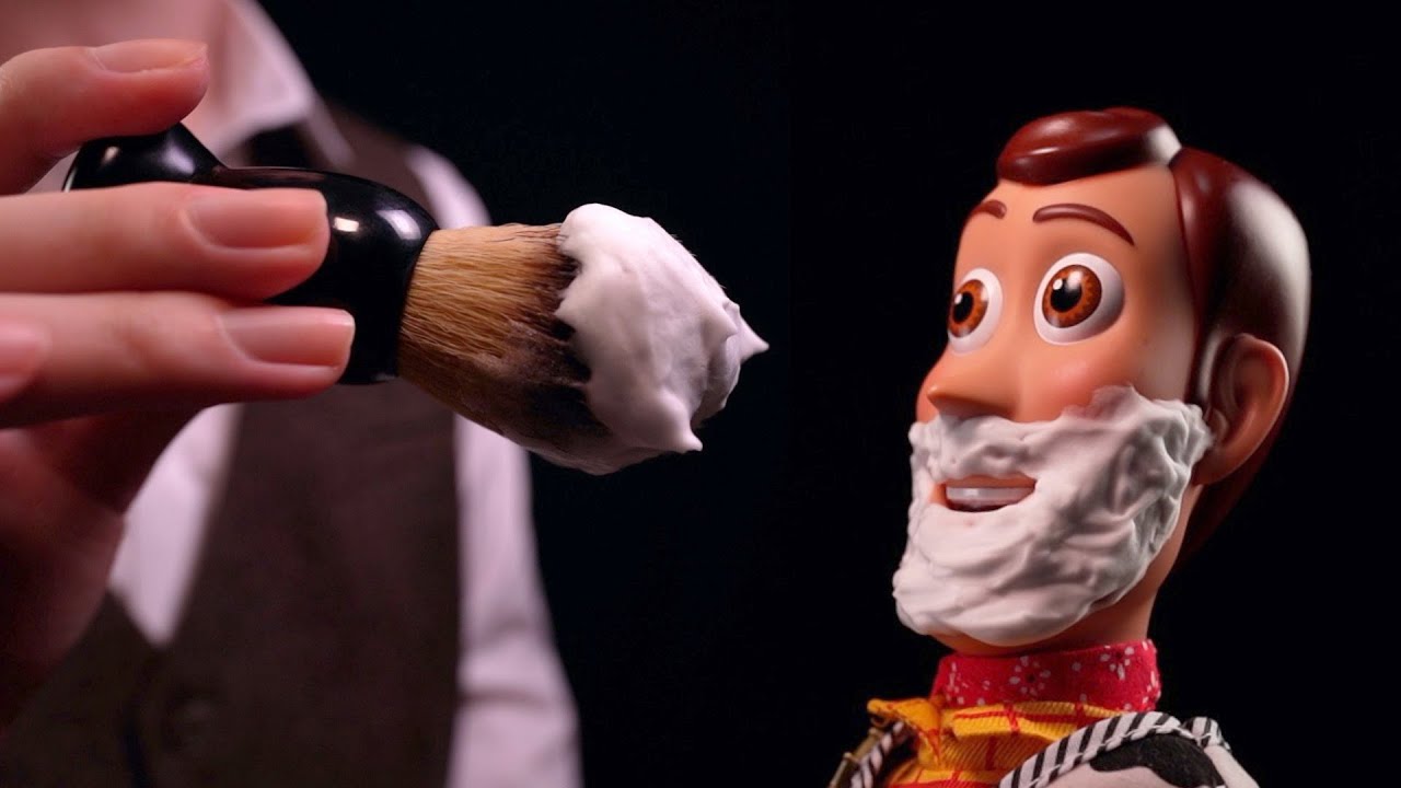 [ASMR]ウッディ床屋へ行く🤠 - Woody goes to the barbershop(No talking)