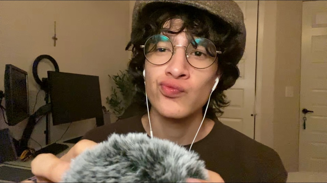 ASMR 1 Hour Fluffy Mic Scratching, Soft Blowing & Whispers 💤