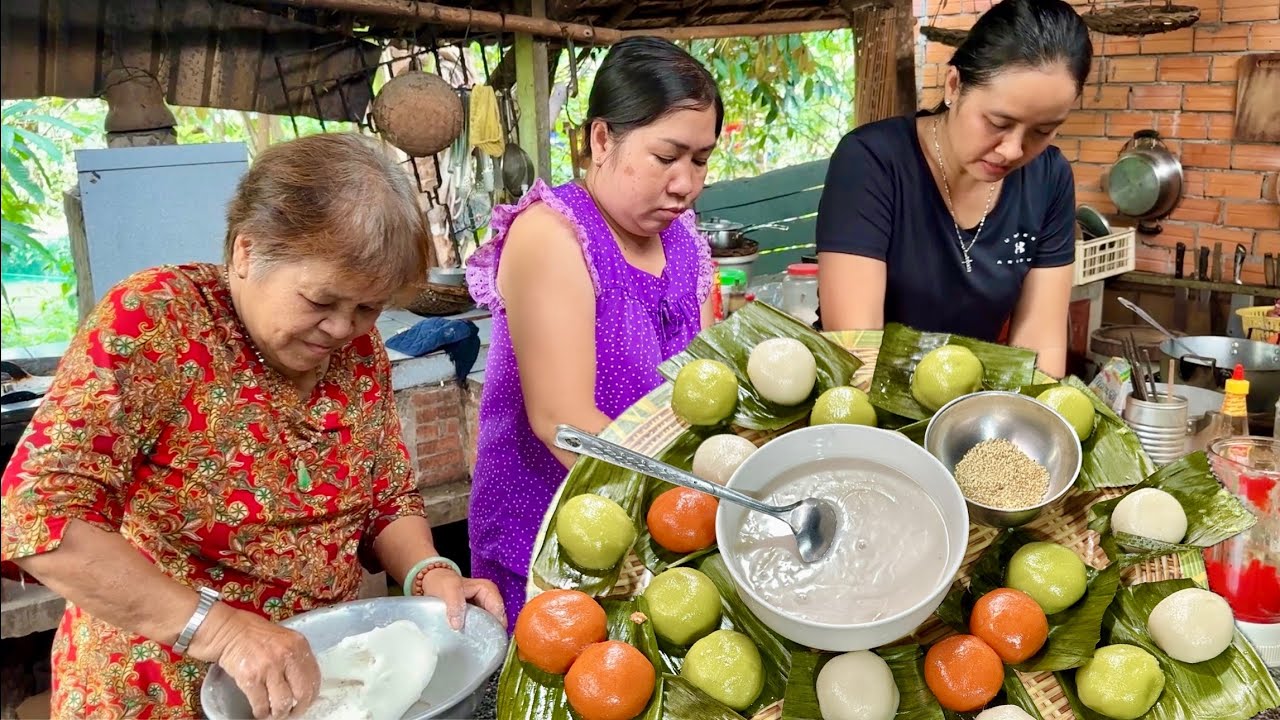 Làm Bánh Ít Trần Nhân Ngọt | Mien Tay VT