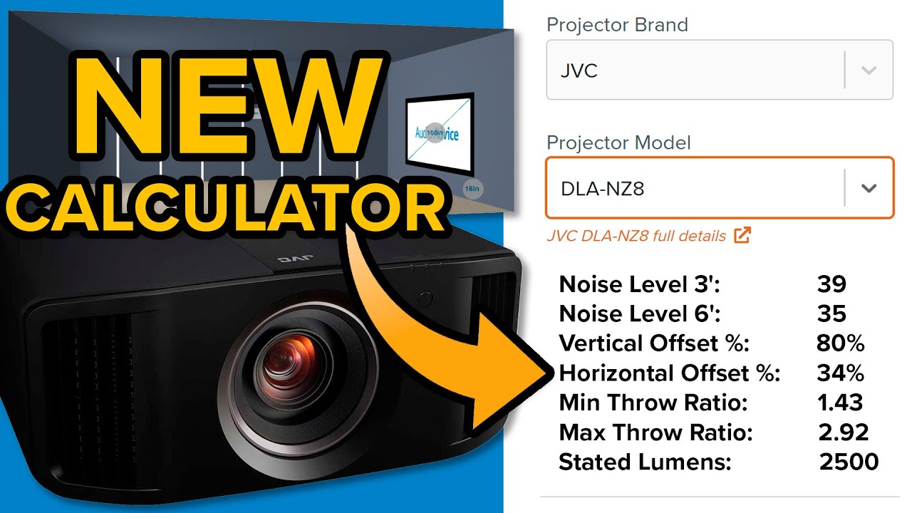 EXCLUSIVE LOOK at Audio Advice NEW Projector Calculator Tool! It ROCKS!