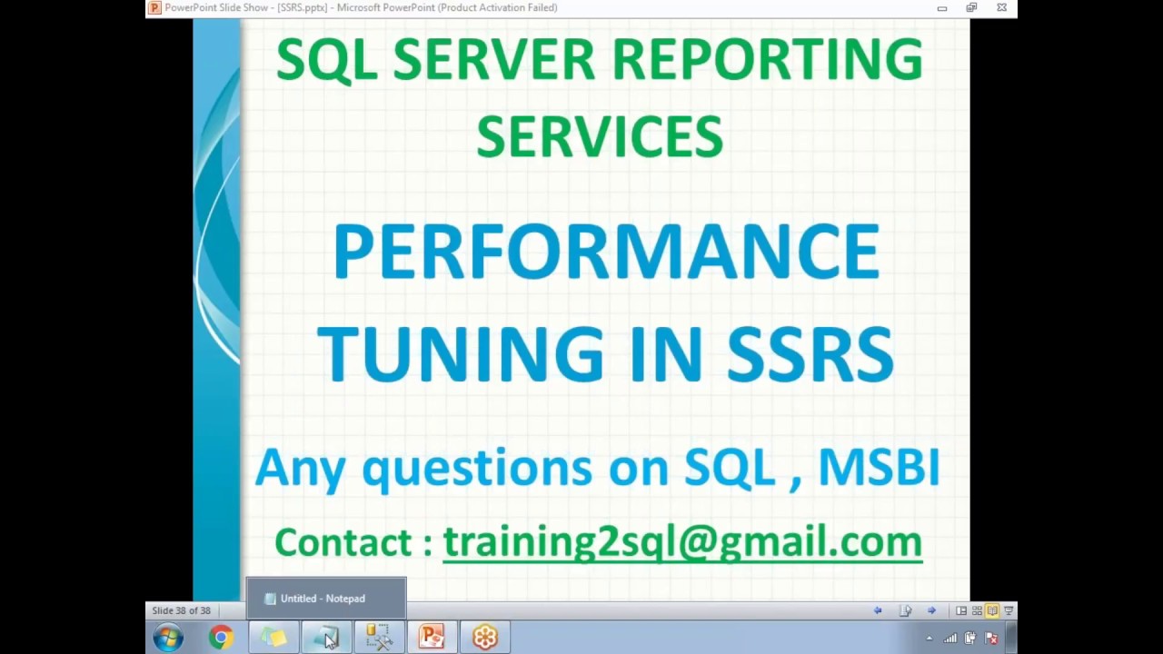 29 SSRS Performance Tuning Techniques and Tricks