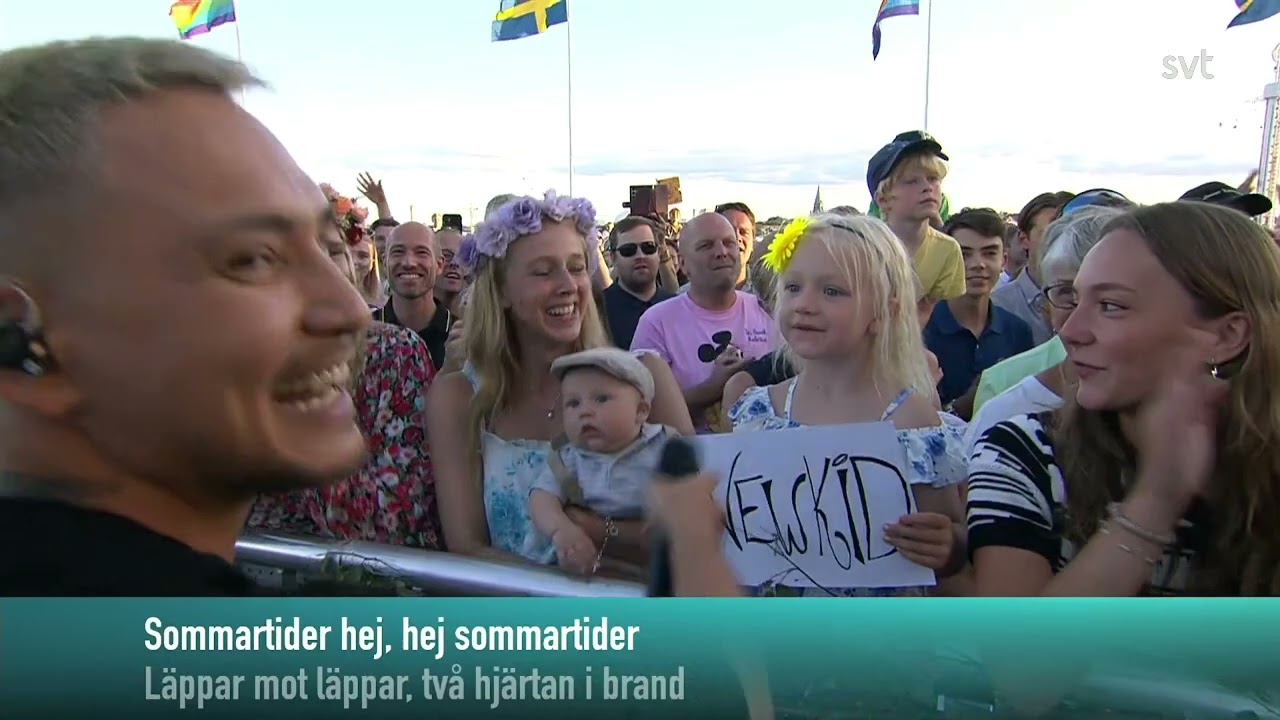 Allsång - Sommartider. Med Newkid, Pernilla Wahlgren. Allsång på skansen 2024.