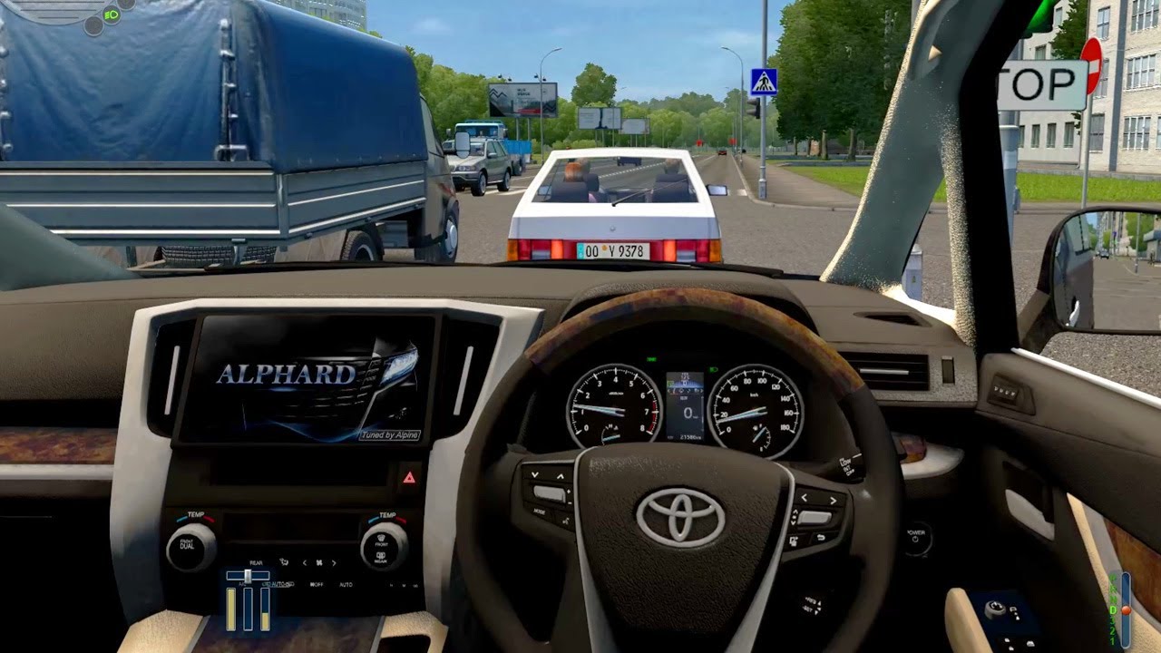 City Car Driving - Toyota Alphard w/ Trailer | Fast Driving