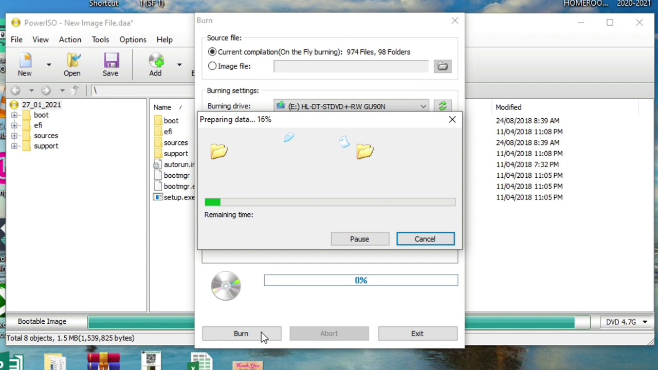 How to burn Windows 7 to CD/DVD