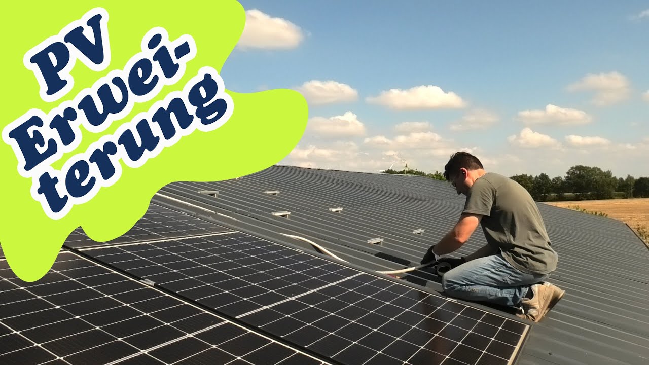 PV Modulmontage und Laderegler